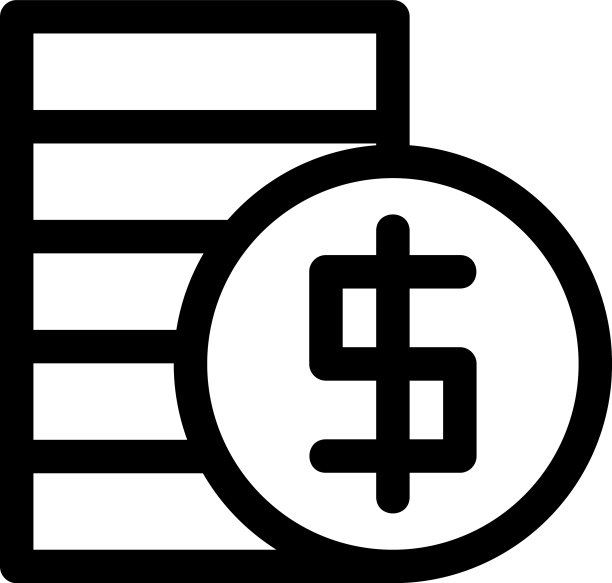 金钱图标或标志孤立的标志符号图片下载
