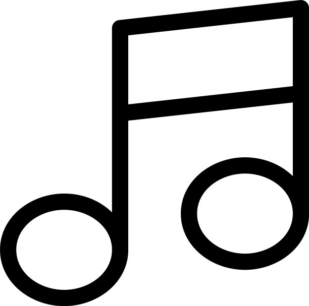 音乐图标或标志孤立符号符号图片下载