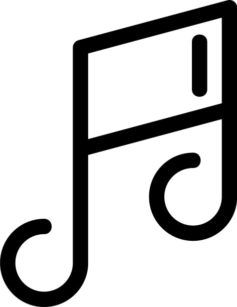音乐图标或标志孤立符号符号图片下载