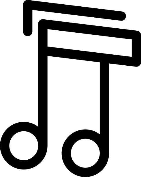 音乐图标或标志孤立符号符号图片下载