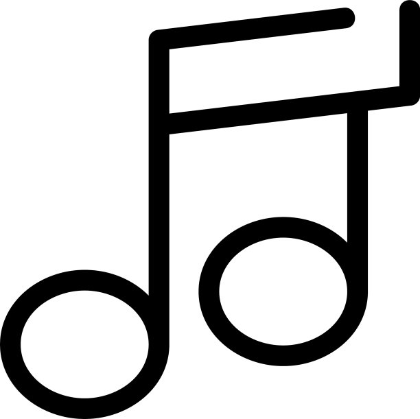 音乐图标或标志孤立符号符号图片下载