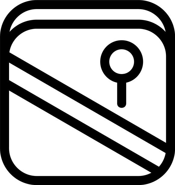 导航应用程序图标或徽标隔离符号图片下载