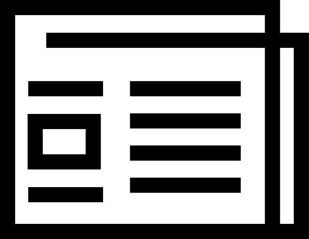 报纸图标或标志孤立标志符号图片下载