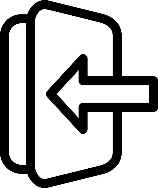 开门标志或标志孤立标志符号图片下载