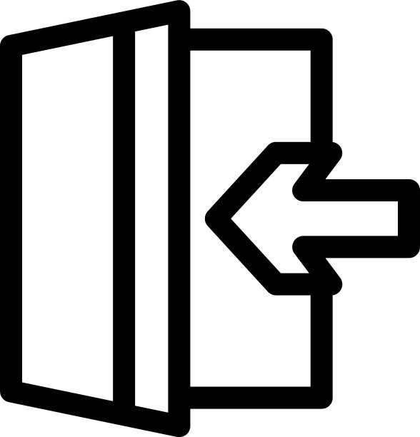 开门标志或标志孤立标志符号图片下载