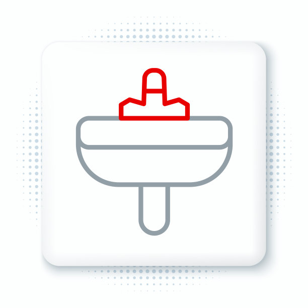 线面盆水龙头图标隔离图片下载