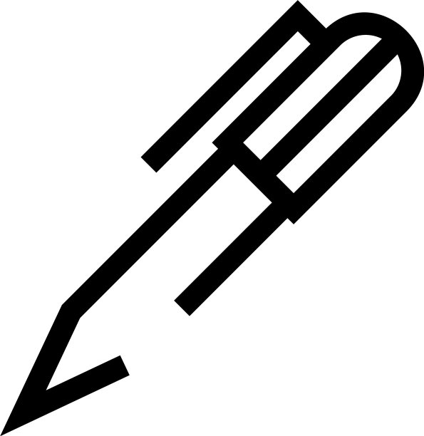 钢笔图标或logo独立标志符号图片下载