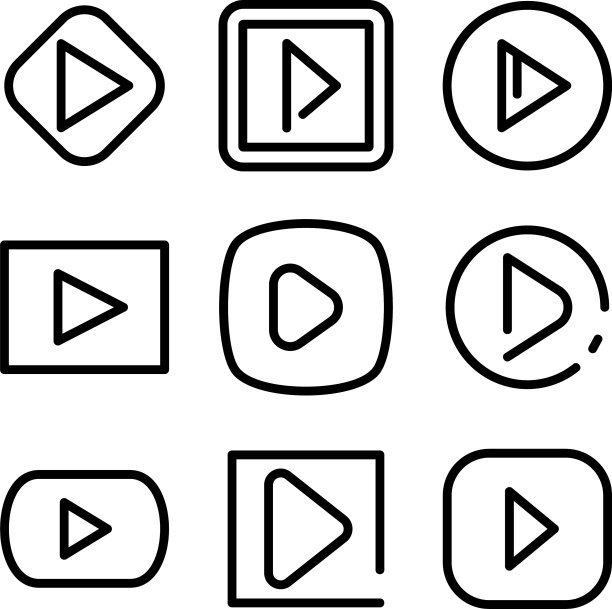 播放图标或Logo标志图片下载