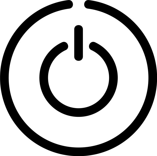 电源图标或标志孤立符号符号图片下载