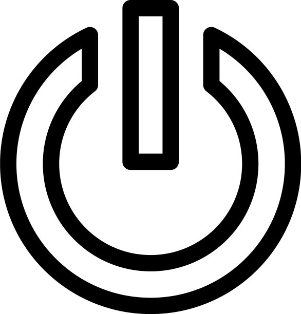 电源图标或标志孤立符号符号图片下载