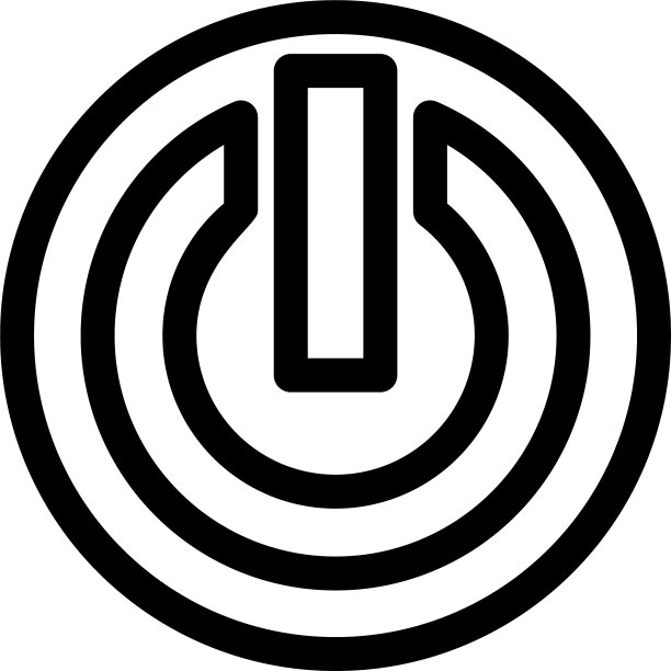 电源图标或标志孤立符号符号图片下载