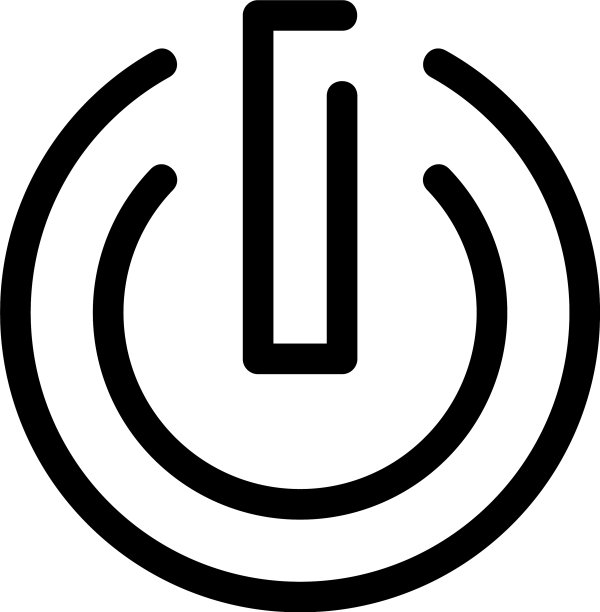 电源图标或标志孤立符号符号图片下载