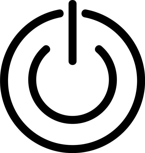 电源图标或标志孤立符号符号图片下载