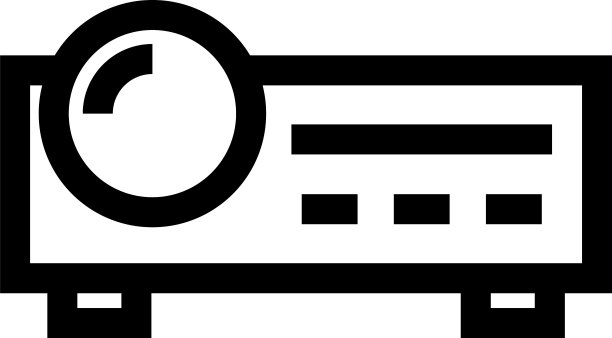 投影仪图标或标志孤立的标志符号图片下载