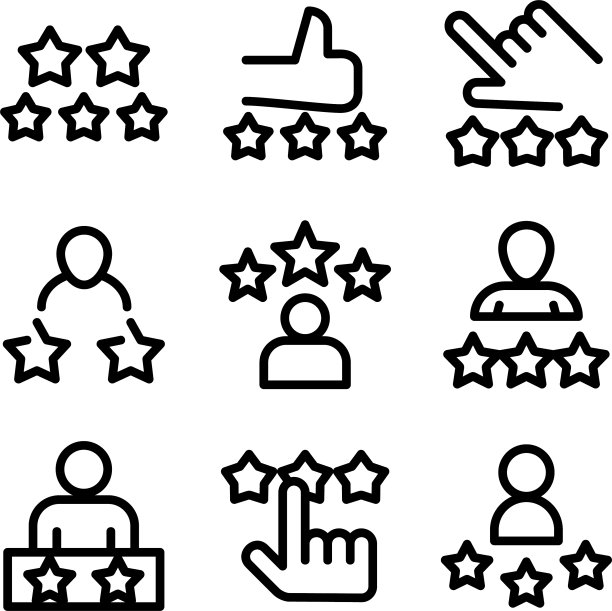 评级图标或标志孤立符号符号图片下载
