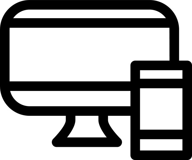 响应式设计图标或标志孤立标志图片下载