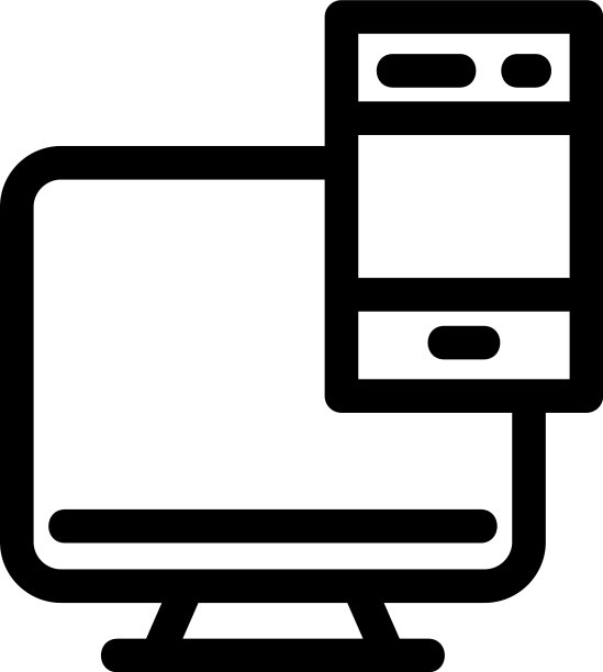 响应式设计图标或标志孤立标志图片下载