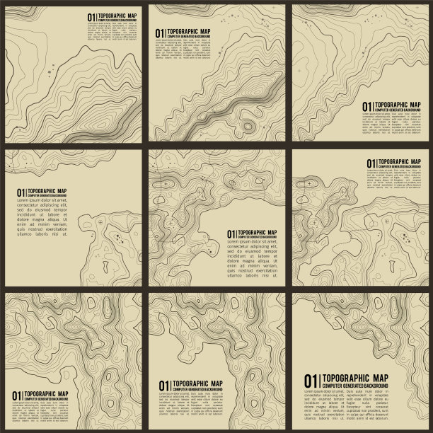 灰色等高线，地形，地理图片下载