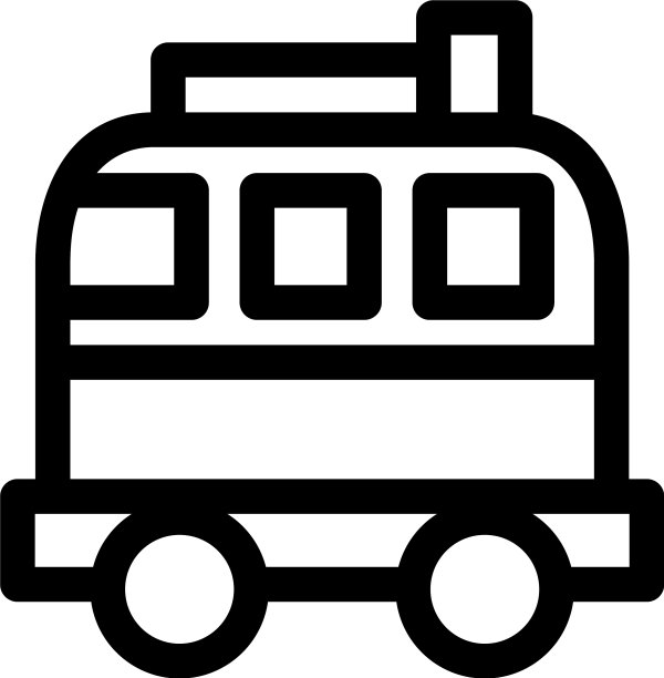 公路旅行图标或标志孤立的标志符号图片下载