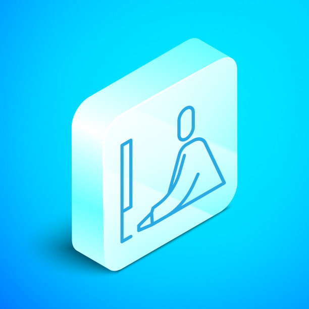 等距线学生工作在笔记本电脑图标图片下载