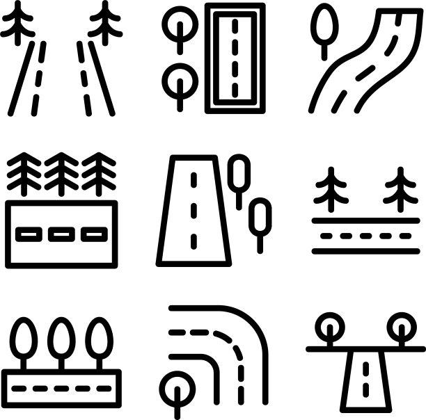 道路标志或标志孤立标志符号图片下载