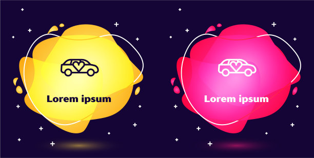 集线豪华轿车icon孤立上图片下载