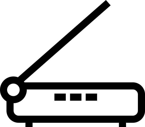 扫描仪图标或标志孤立符号符号图片下载