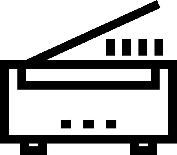 扫描仪图标或标志孤立符号符号图片下载