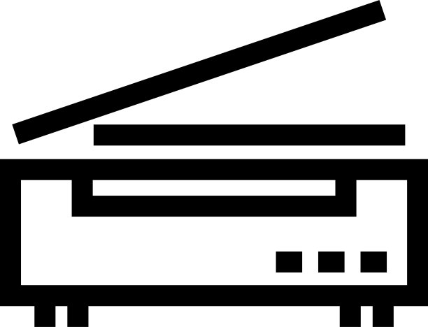 扫描仪图标或标志孤立符号符号图片下载