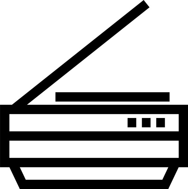 扫描仪图标或标志孤立符号符号图片下载