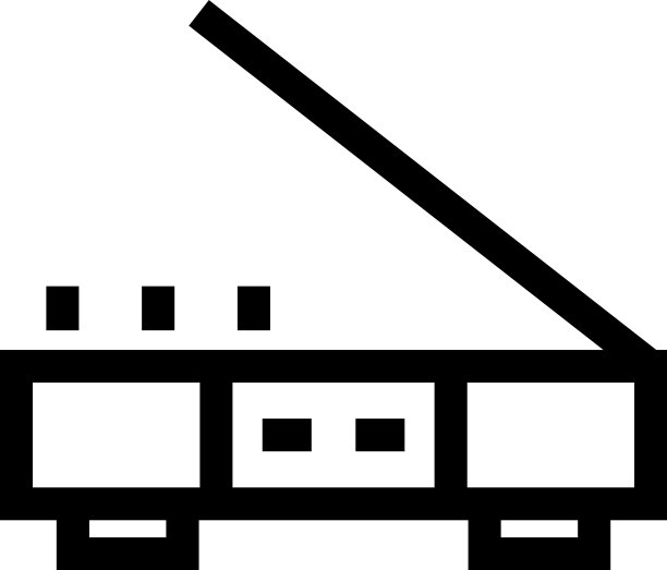 扫描仪图标或标志孤立符号符号图片下载