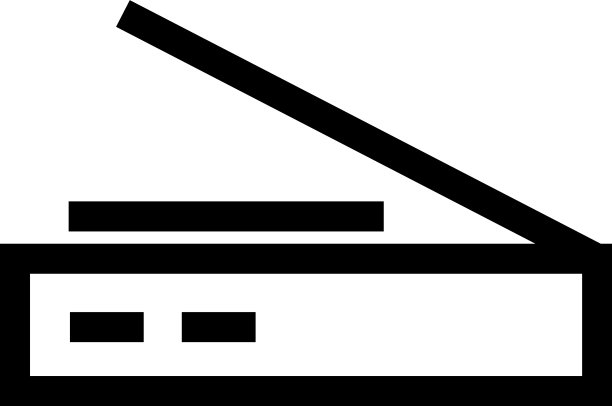 扫描仪图标或标志孤立符号符号图片下载