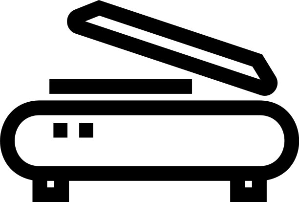 扫描仪图标或标志孤立符号符号图片下载