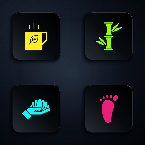 设足部按摩杯、茶、荷叶图片下载