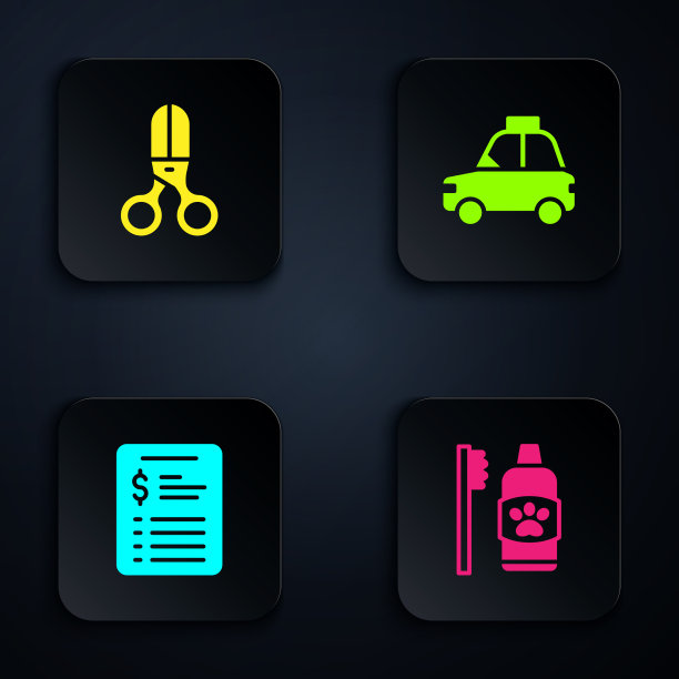 为宠物设置牙齿卫生，剪子，理发师图片下载