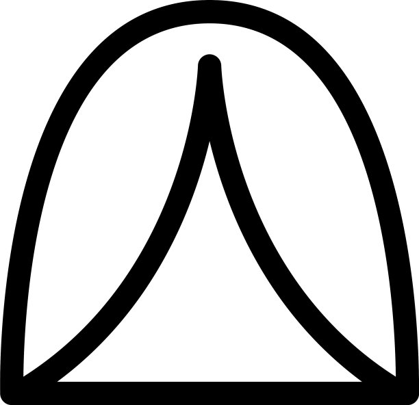 帐篷图标或标志孤立标志符号图片下载