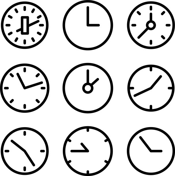 时间图标或标志孤立符号符号图片下载