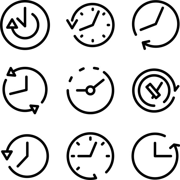 时间图标或标志孤立符号符号图片下载