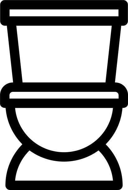 厕所图标或标志孤立标志符号图片下载