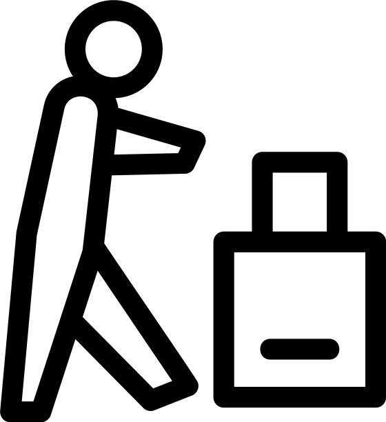 旅行者图标或标志孤立的标志符号图片下载