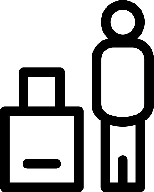 旅行者图标或标志孤立的标志符号图片下载