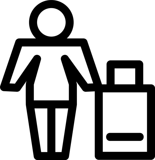 旅行者图标或标志孤立的标志符号图片下载