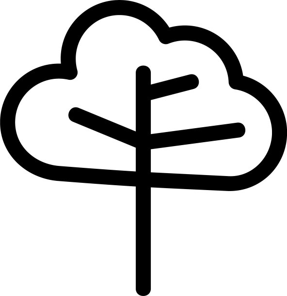 树图标或标志孤立标志符号图片下载