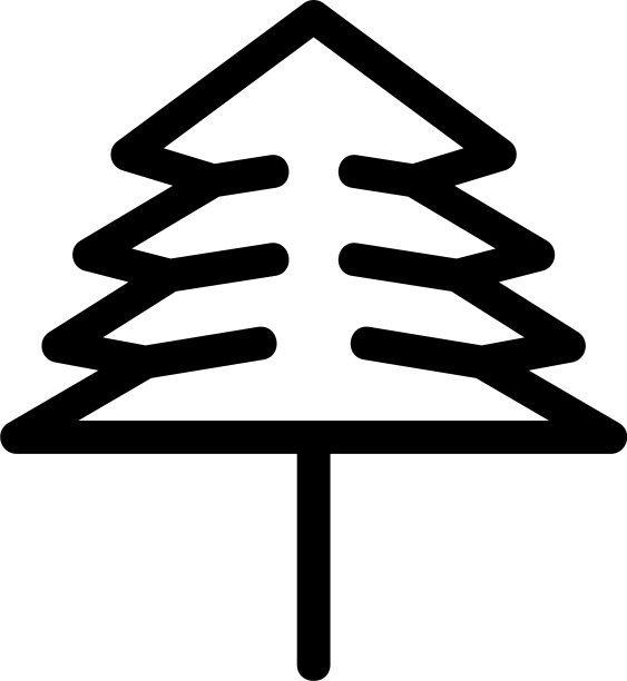 树图标或标志孤立标志符号图片下载