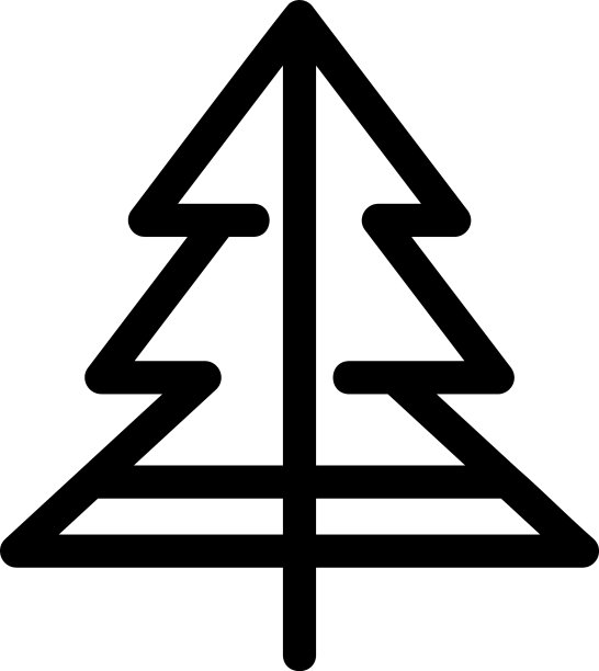 树图标或标志孤立标志符号图片下载