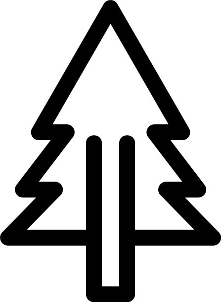 树图标或标志孤立标志符号图片下载