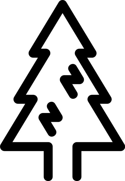 树图标或标志孤立标志符号图片下载