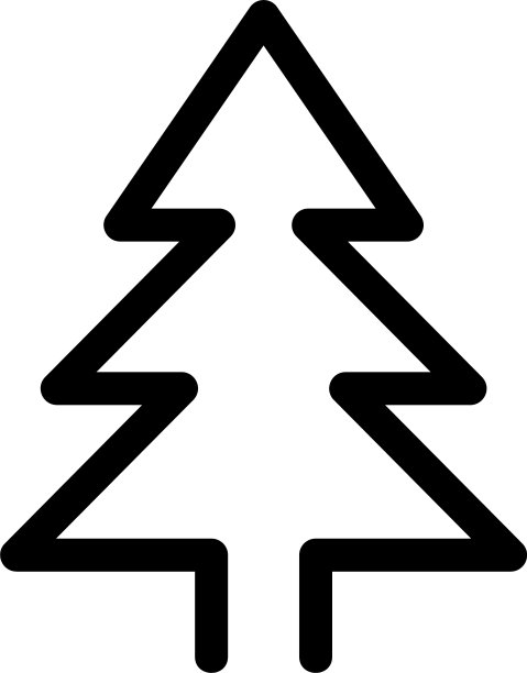 树图标或标志孤立标志符号图片下载