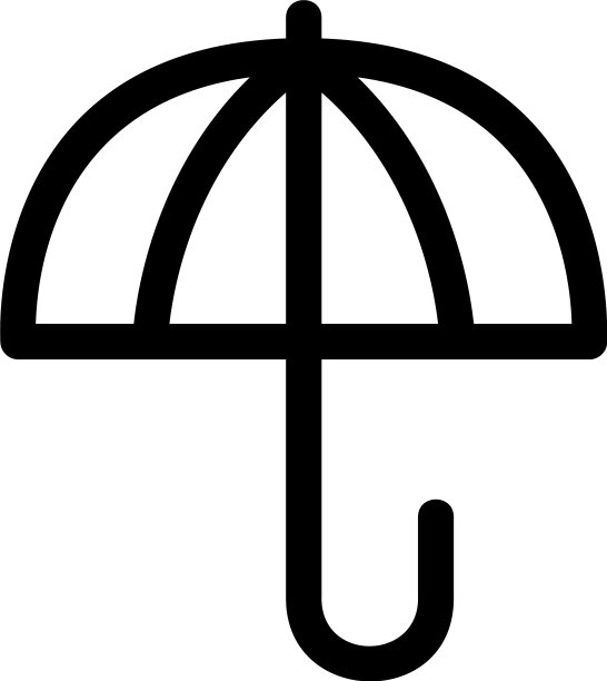 雨伞图标或标志孤立标志符号图片下载