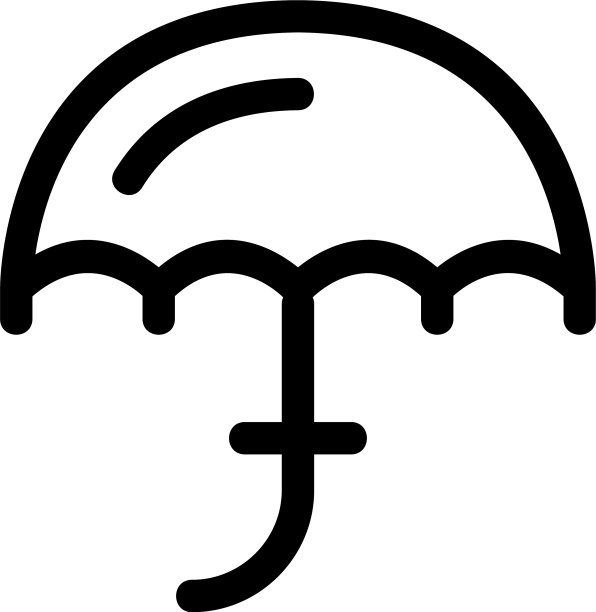 雨伞图标或标志孤立标志符号图片下载